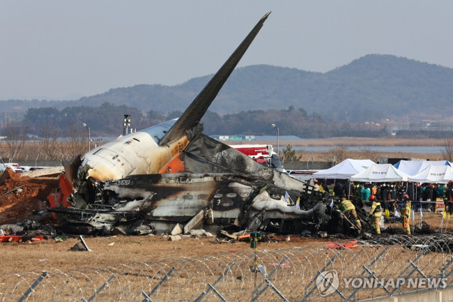 무안공항 항공기 사고 현장