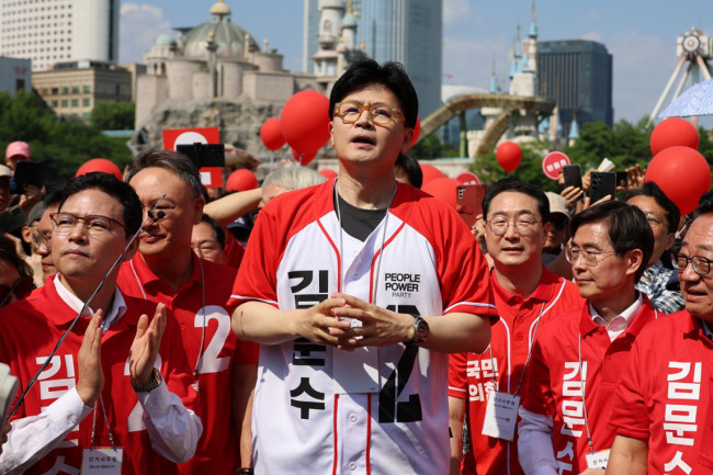 한동훈, 김문수 후보 지원유세