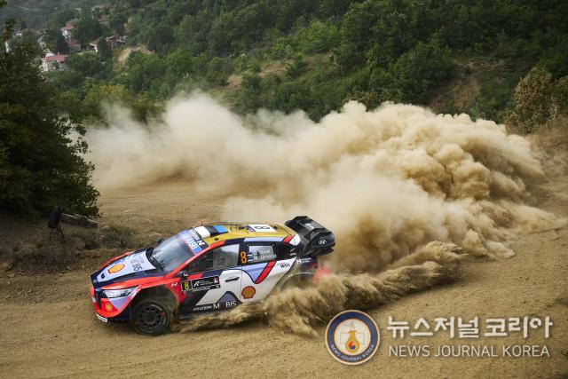 2025 WRC 그리스 랠리에서 질주하는 현대 월드랠리팀 ‘i20 N Rally1’ 경주차
