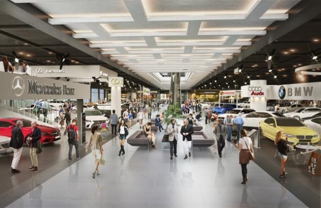 분양 당시 디 오토몰 실내 조감도