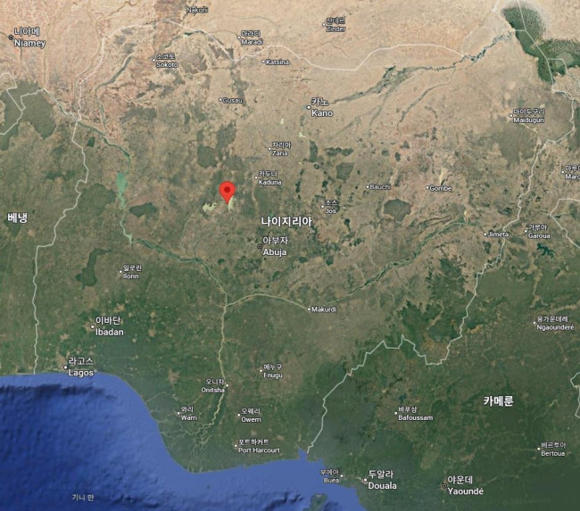 나이지리아 중북부 나이저주 시로로 지역