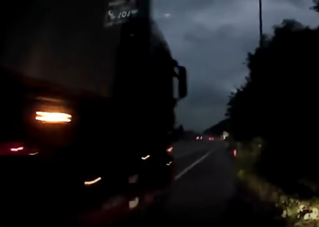 피해 차량 운전자 블랙박스 영상 캡처 