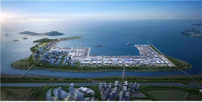 새만금항 조감도