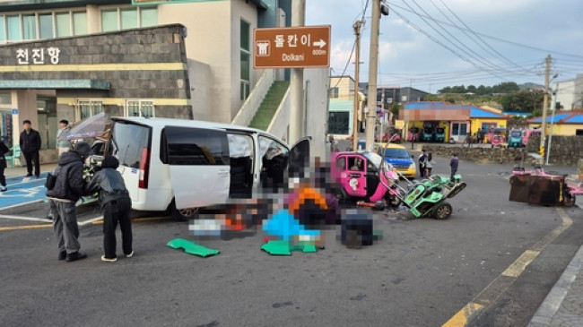 24일 제주시 우도면 사고 현장