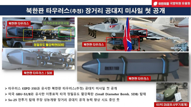 북한판 타우러스(추정) 장거리 공대지 미사일 첫 공개